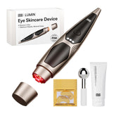 INIA under-eye red light device on skin for a refreshed look.