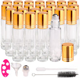 inice 10ml clear glass roller bottle for travel-friendly essential oil use.