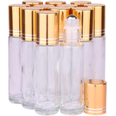 inice 10ml roller bottle with clear glass for essential oil storage and precise application