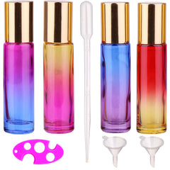 Inice gradient glass bottle 10ml for portable essential oils.