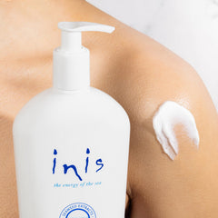 Inis the Energy of the Sea label detail emphasizes clean sea inspired fragrance and natural ingredients