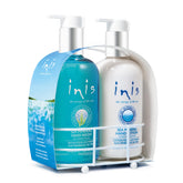 Inis Energy of the Sea hand soap caddy packaging keeps your sink organized and refreshed.
