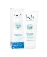 Inis Energy of the Sea scented scrub bottle front for refreshing exfoliation and soft skin