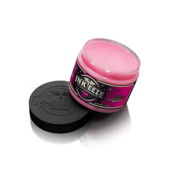 INK-EEZE Pink Tattoo Ointment used for aftercare to support healing