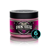 INK-EEZE Pink Tattoo Ointment applied during tattoo session for smooth lubrication