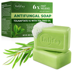 Inlifay antifungal soap tea tree oil bar protects skin during gym workouts