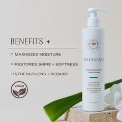 INNERSENSE fragrance of sage and vanilla in hair care routine