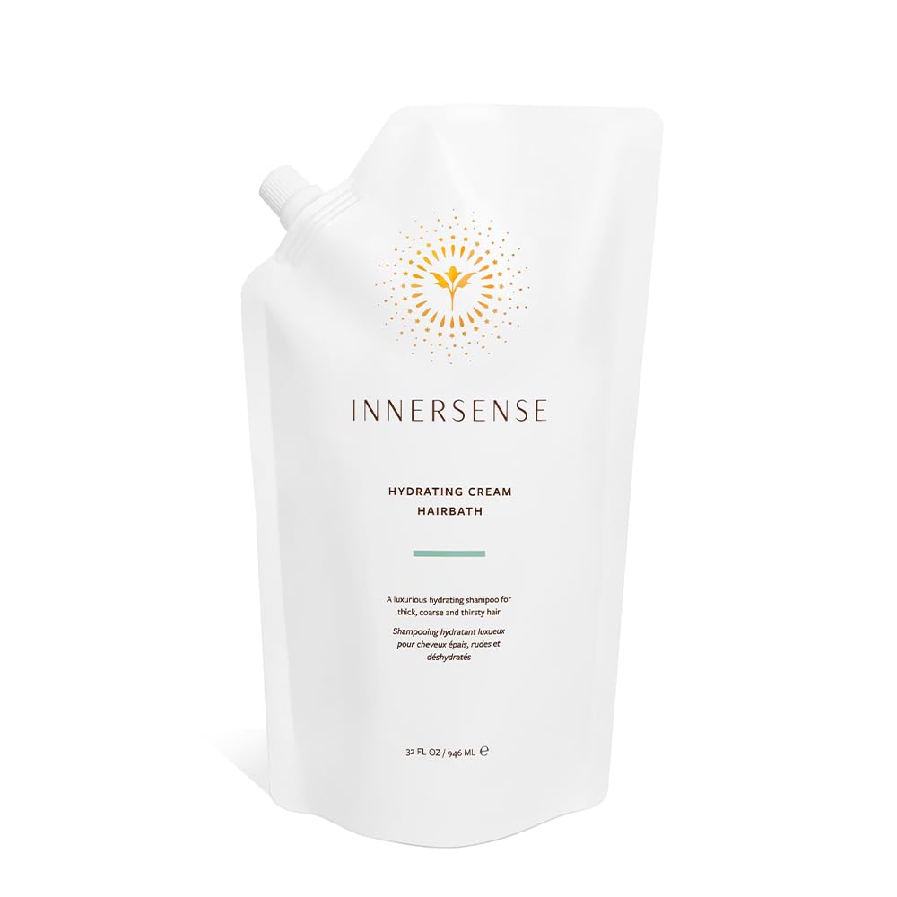 Innersense Hydrating Cream Hairbath bottle front for deep hydration and dry scalp comfort.