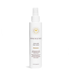 INNERSENSE Natural Hair Love Prep Spray bottle highlighting body for primed styling.