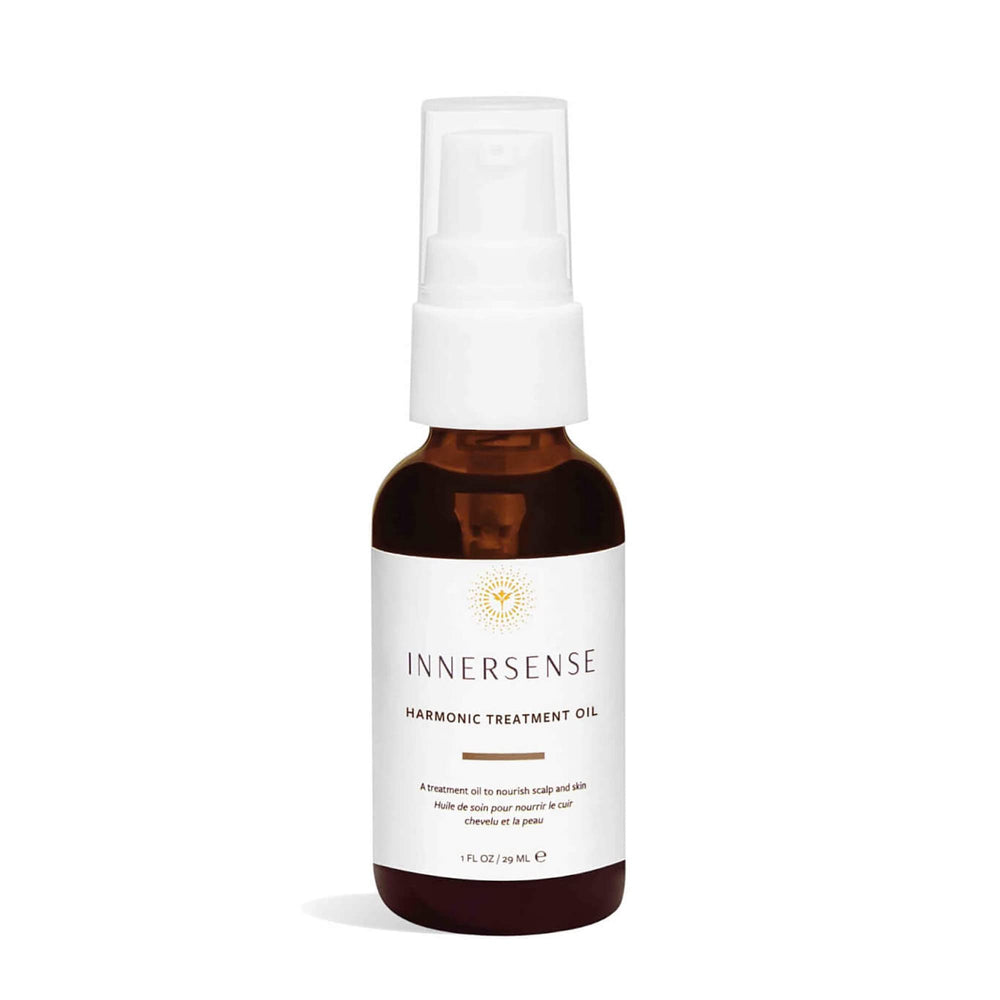 INNERSENSE Natural Harmonic Treatment Oil bottle pour for balanced scalp nourishment