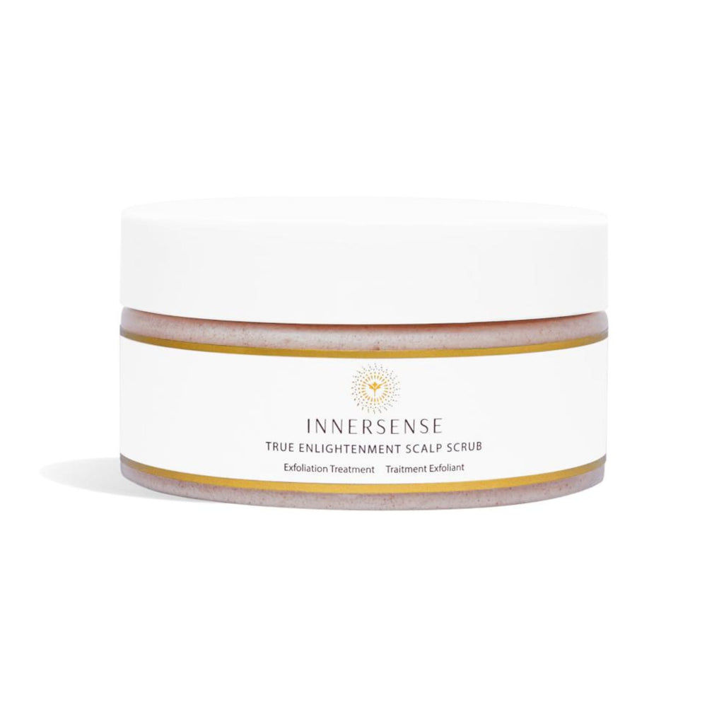 Innersense True Enlightenment Scalp Scrub bottle for refreshing scalp cleanse