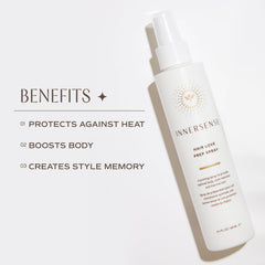 INNERSENSE Vitamin B Rice Protein formula strengthens and adds shine during styling.