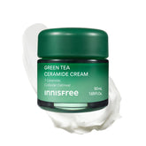 innisfree Green Tea Ceramide Cream jar front shows hydrating formula
