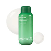 Innisfree Green Tea Ceramide Milk toner bottle showing lightweight hydration.