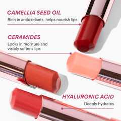 Innisfree lip balm with hyaluronic acid delivers hydration.
