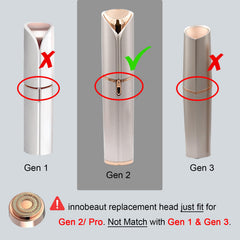Innobeaut 18k gold-plated hypoallergenic heads, gentle skin-friendly care.