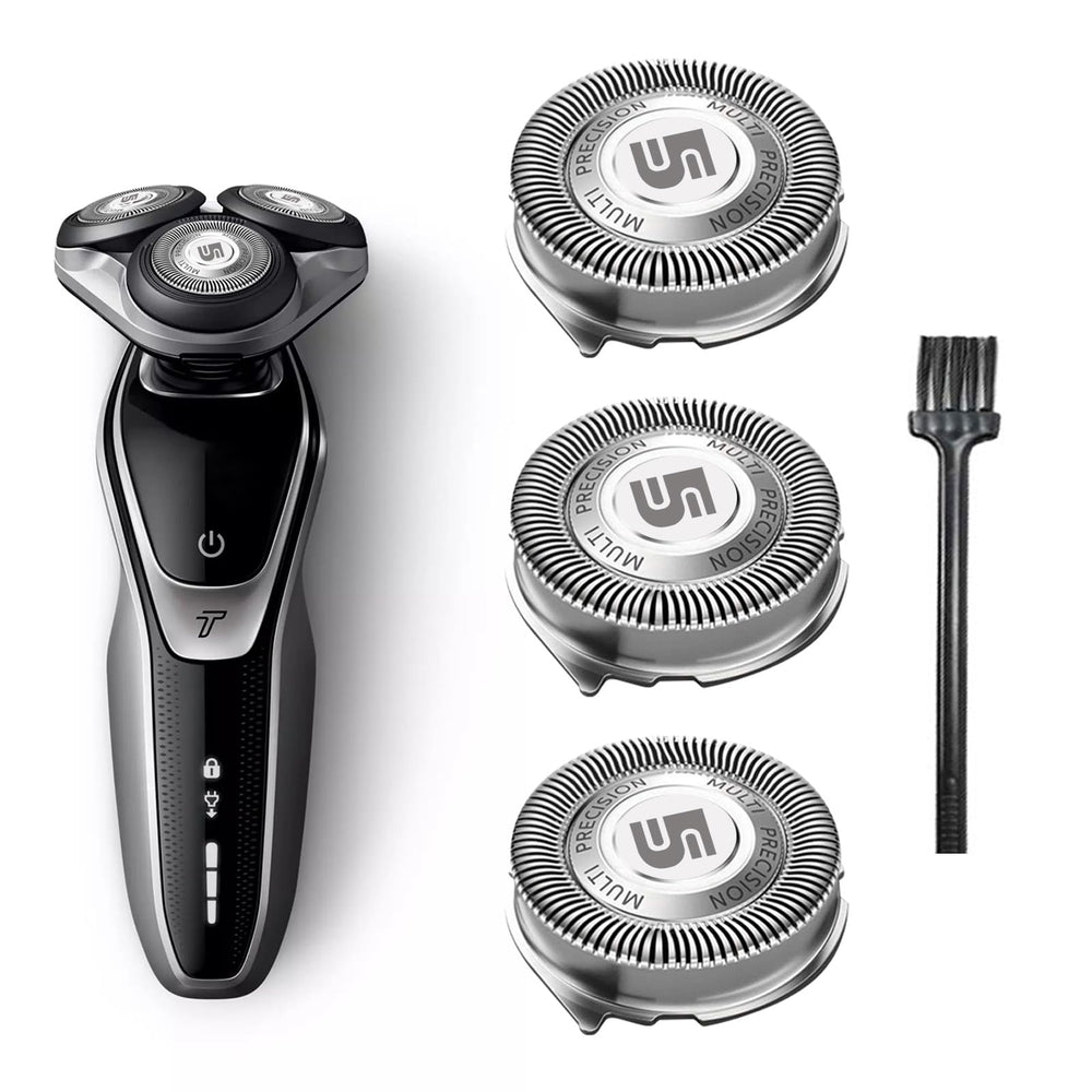 innobeaut SH50 head close-up with precision blades for a smooth shave