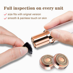 Innobeaut twist-on-off design enables quick, clean head replacement.