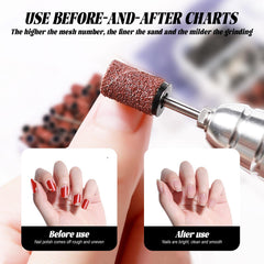 INNOLIFE disposable sanding bands emphasize hygienic quick-change between clients.