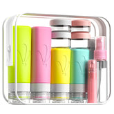 INSFIT travel bottles set demonstrates organized packing on trips with multiple containers.