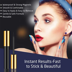 INSMART Magnetic Eyelashes Kit longest 17mm pair for voluminous look.