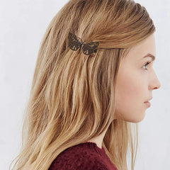 inSowni bronze alligator clip flower design adds gothic elegance to hairstyles