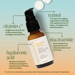 InstaNatural Retinol Serum niacinamide close-up for brightness and balance.