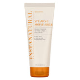 InstaNatural Vitamin C Moisturizer bottle closeup shows brightening glow and hydration