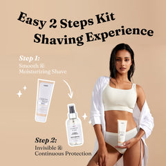IntiMD Coochy Plus after-shave mist bottle for post-shave refresh and hydration.
