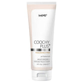 IntiMD Coochy Plus bottle highlights fragrance-free formula for sensitive intimate skin.