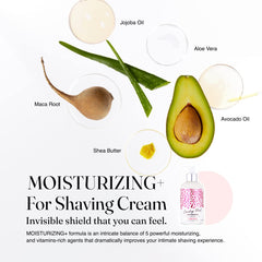 IntiMD Coochy Plus shave cream application demonstrates silky glide during intimate shaving