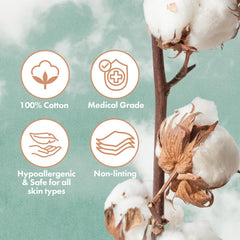 intrinsics cotton naturelles desmaquillado seguro y eficiente sin pelusa
