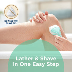 INTUITION pivoting-head close-up hugs body contours for smooth shave