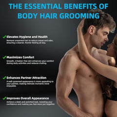 INVJOY manscape body trimmer wet-dry use in the shower.