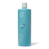 Ion Purifying Solutions bottle showing mineral buildup prevention for softer, shinier hair.