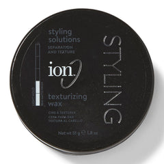 Ion Texturizing Wax bottle application for defined, pliable texture