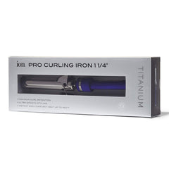Ion Titanium Pro Curling Iron dual voltage cord supports worldwide styling on travel.