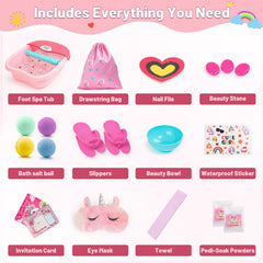 IPOOLTENG Kids Foot Spa Kit warm water massage promotes gentle relaxation.