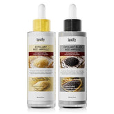 Ipsify Peel Shot Glow Rice Ampoule Duo front view for at-home exfoliation and glow