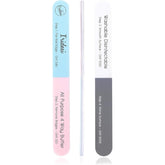Iridesi four-way nail file board bulk pack for natural nails and on-the-go grooming