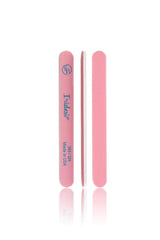 Iridesi nail files 12-pack pink emery boards for versatile at-home filing.