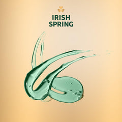 Irish Spring Aloe Mist men's shower setup on shelf for daily routine.
