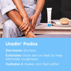 ISDIN Uradin Podos Gel Oil texture closeup highlighting lightweight formula