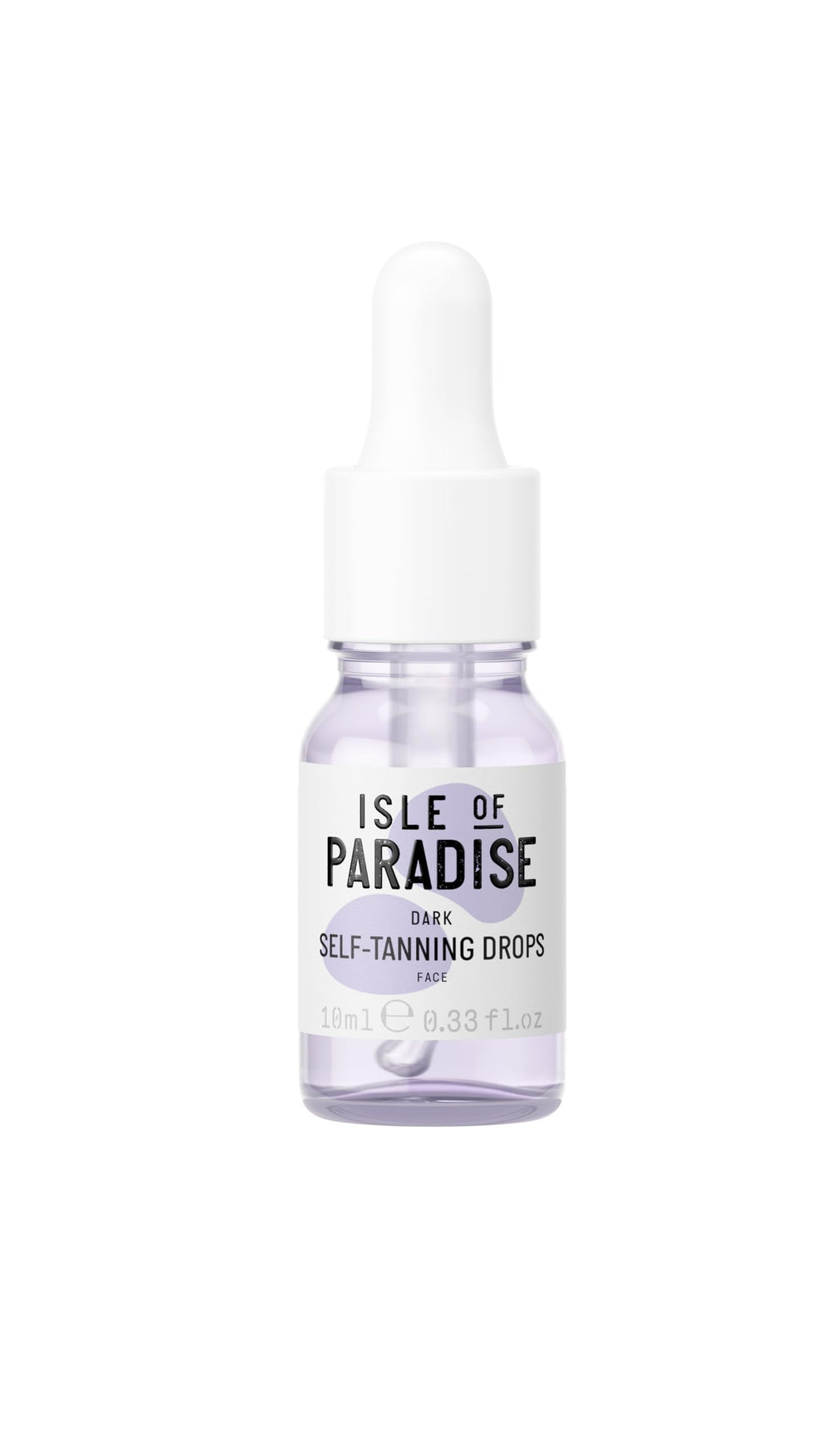 Isle of Paradise Self Tanning Drops Dark bottle pour for precise color control.