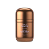 Isle of Paradise Sunny Serum bottle closeup highlights radiant, buildable bronze glow.
