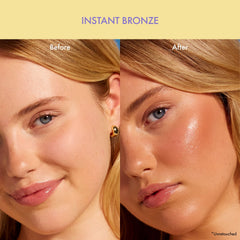 Isle of Paradise Sunny Serum on hand demonstrates lightweight texture for quick glow.