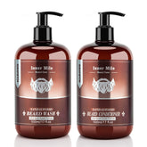 ISNER MILE beard wash 17oz bottle for daily cleansing and beard softness.