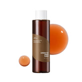 ISNTREE green tea fresh toner pump close-up for a refreshing, oil-control start.