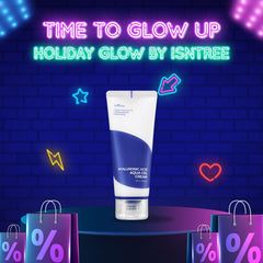 IsNtree Hyaluronic Acid Aqua Gel Cream gel texture swirl showing fast absorption