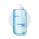 ISNTREE Ultra-Low Molecular Hyaluronic Acid Toner bottle closeup showing hydration focus